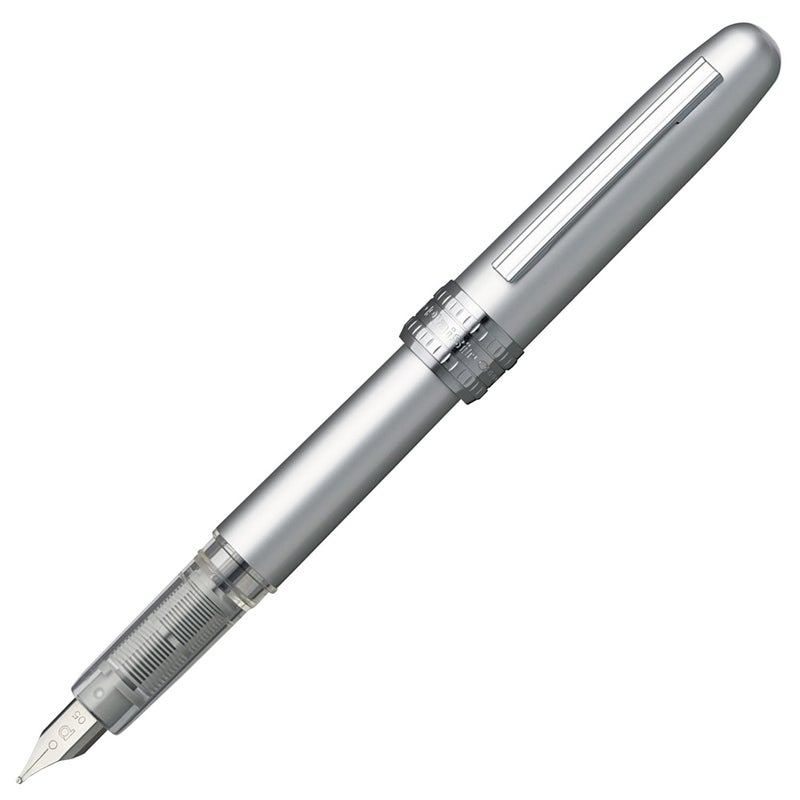 Platinum Fountain Pen, Plaisir Medium Nib, Ice White (PGB-1000B-#3-M) - Image 1